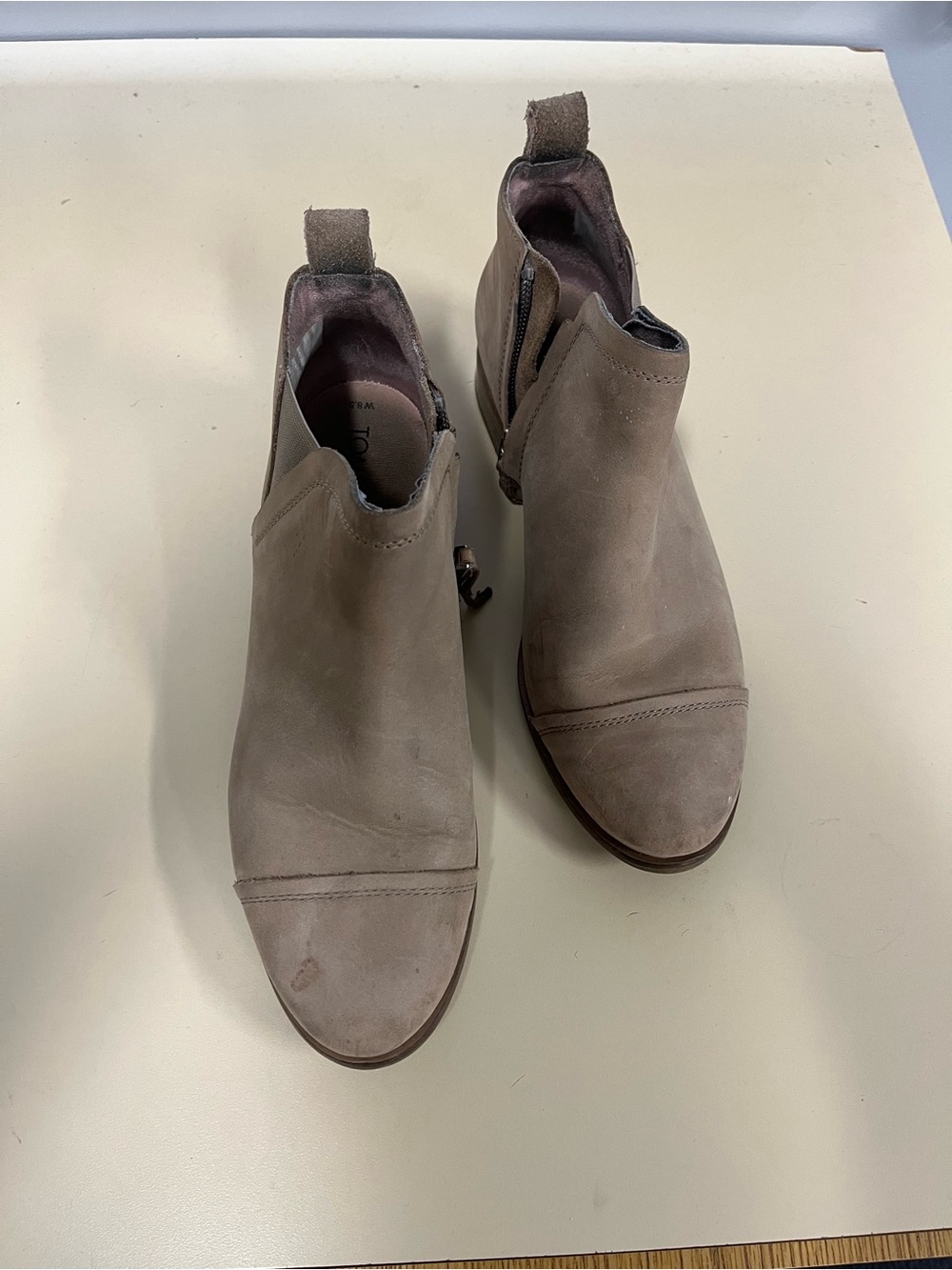 Toms Women’s Taupe Suede ankle Boots